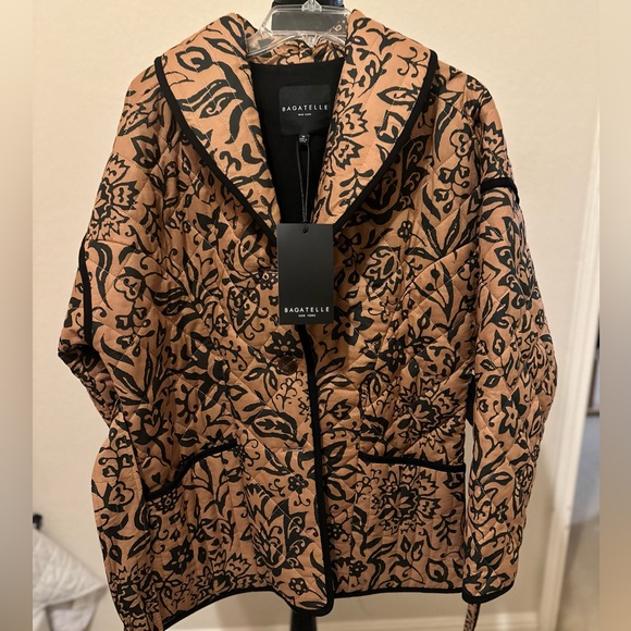 NWT Anthropologie Bagatelle Women’s Quilted Floral Jacket Nordstrom Sz M. NWT. - Picture 2 of 16